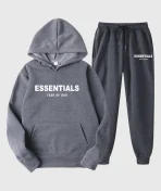 Essentials Hoodie Fear of God Gray TrackSuit (2)