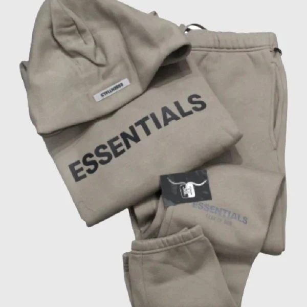 Fear Of God Essential Tracksuit Brown (1)
